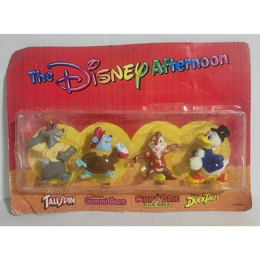 Vintage Kellogg's Disney Afternoon 4 Figure Set Baloo Dale Scrooge Tummi